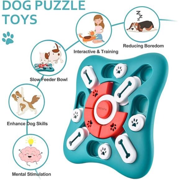 Dog Puzzle Toys, Treat Dispensing Dog Enrichment Toys for IQ Training and Brain - Picture 5 of 14